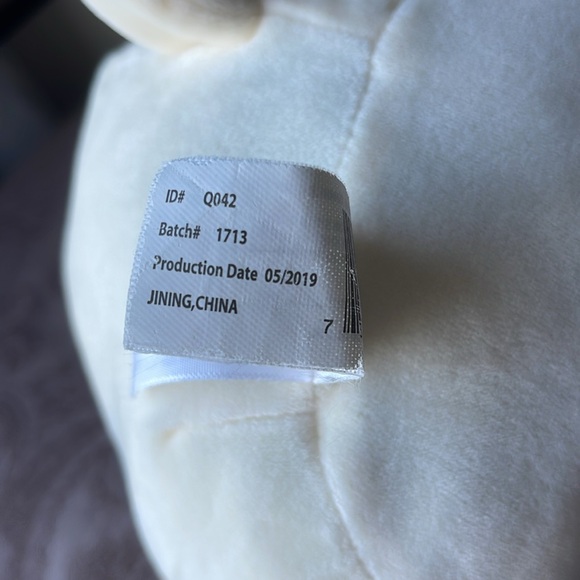 Squishmallows Charlie Bull Terrier Dog 8" Plush Black Eye White Pup Soft Puppy - Picture 4 of 5